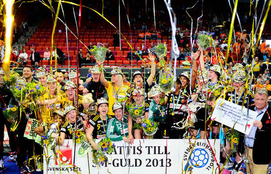 Jubel bland Sävehofs spelare
