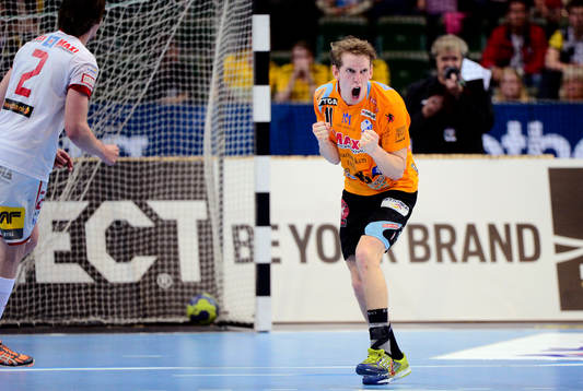 Johannes Larsson, Kristianstad, jublar högt