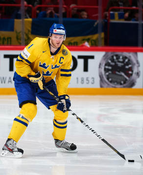 Sveriges Staffan Kronwall i matchen mellan Sverige och