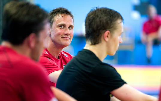 En nöjd Roger Rönnberg, tränare Frölunda