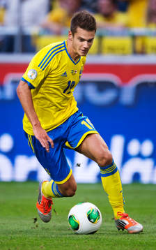 Sveriges Alexander Kacaniklic i matchen mellan Sverige och