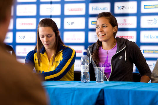 Fabiana Murer och Angelica Bengtsson, stavhopp