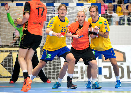 Jesper Nielsen och Magnus Jernemyr, Sverige, håller koll