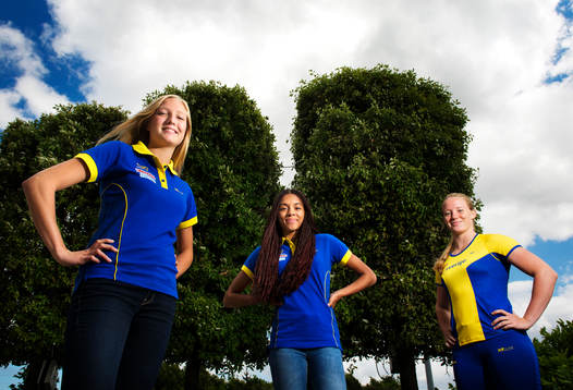 Moa Hjelmer, Irene Ekelund och Sofi Flinck