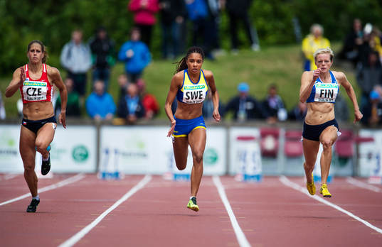 Tjeckiens Katerina Cechova, Sveriges Irene Ekelund och