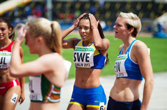 Sveriges Irene Ekelund deppar