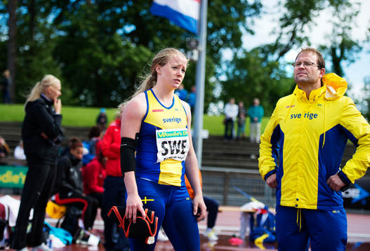 Sofi Flinck och hennes pappa samt tränare Vesa Jämsä