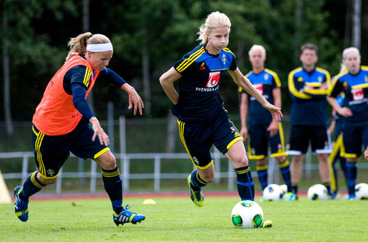 Sveriges Sara Thunebro jagar
