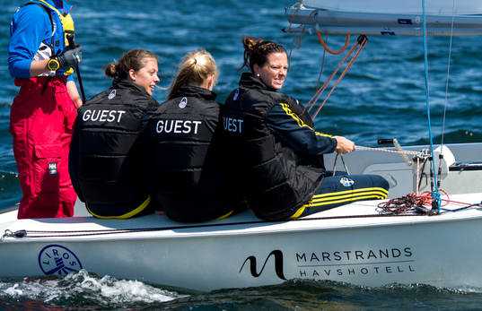 Lotta Schelin (h), Jenny Hjohlman (m) och Lina Nilsson (v)