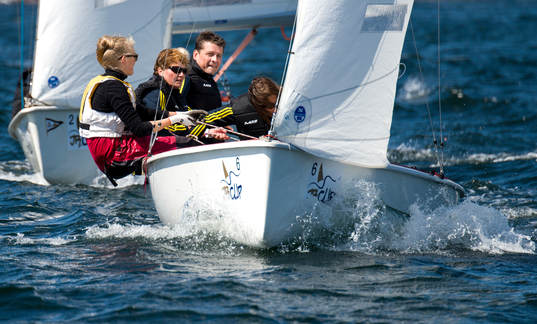 Annica Näsmark, Karin Schröder (vänd från kameran) och