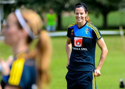 Sveriges Lotta Schelin var glad