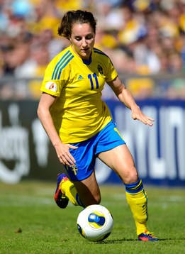 Sveriges Antonia Göransson i kvartsfinalen mellan Sverige