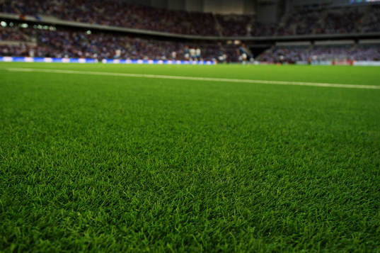 Generell vy över det konstgräs på Tele2 Arena som