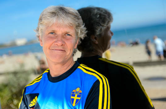 Sveriges förbundskapten Pia Sundhage