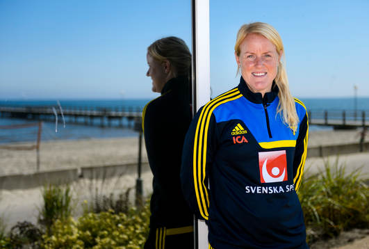 Sveriges målvakt Kristin Hammarström
