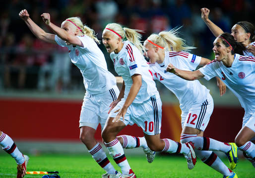 Danmarks Christina Örntoft, Pernille Harder, Line Jensen