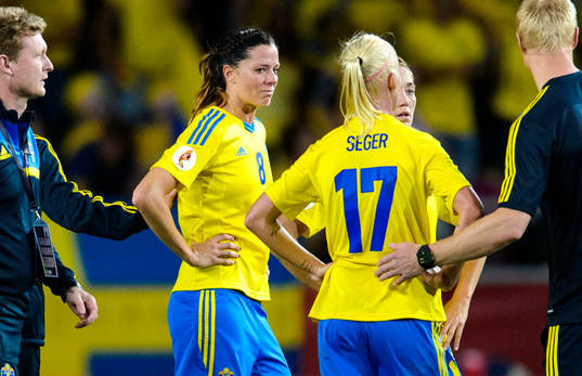 Sveriges Lotta Schelin deppar