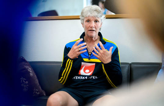 Bläddra bland fler bilder av Fotboll, dam-EM, Sverige, Pressträff