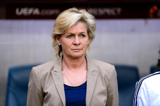 Tysklands förbundskapten Silvia Neid i matchen mellan