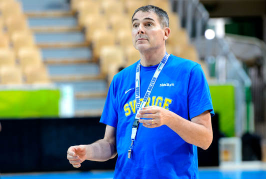 Sveriges förbundskapten Brad Dean