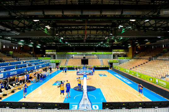 Interiör på Bonifika Arena