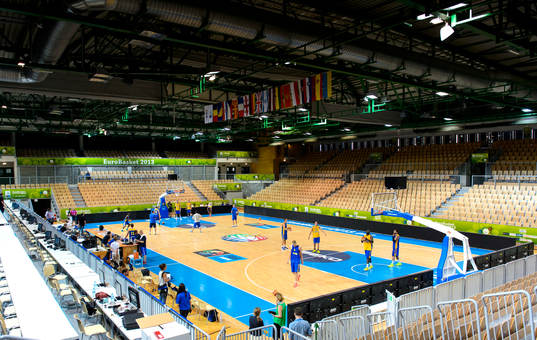 Interiör på Bonifika Arena