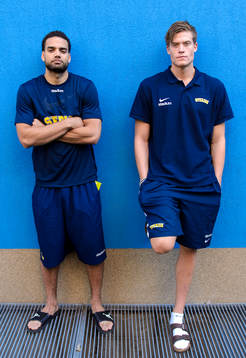 Sveriges Jeffery Taylor och Jonas Jerebko