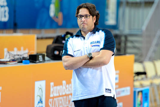 Greklands förbundskapten Andrea Trinchieri