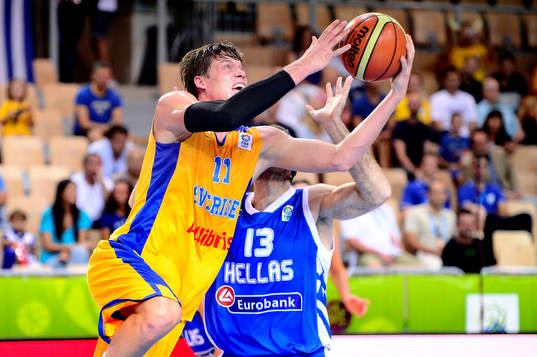 Sveriges Jonas Jerebko i matchen mellan Sverige och Grekland