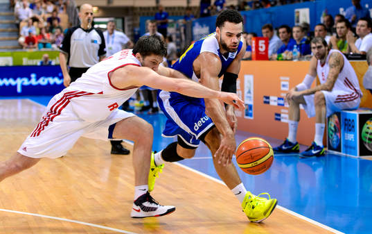 Rysslands Evgeny Voronov och Sveriges Jeffery Taylor