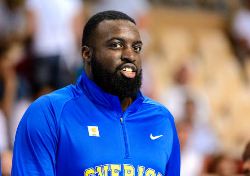 Sveriges Brice Massamba innan matchen mellan Ryssland och