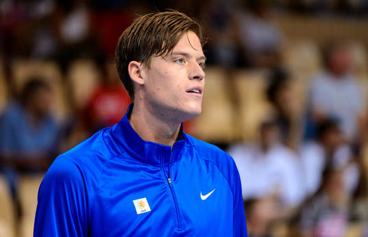 Sveriges Jonas Jerebko innan matchen mellan Ryssland och