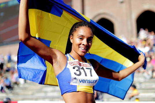 Sveriges Irene Ekelund i 100 m