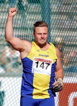 Sveriges Mattias Jons i slägga