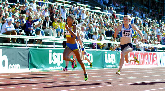 Sveriges Irene Ekelund i 100 m