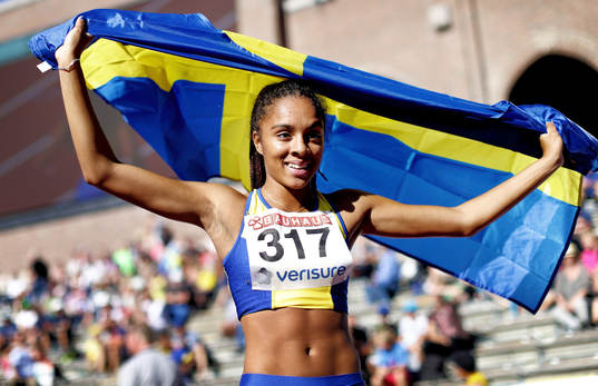 Sveriges Irene Ekelund i 100 m