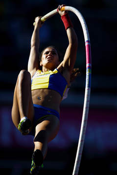 Sveriges Angelica Bengtsson i stavhopp