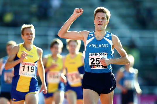 Sveriges Målgång 1500 m med Niclas Sandells och Joni Jaako