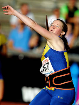 Sveriges Sofi Flink i spjut