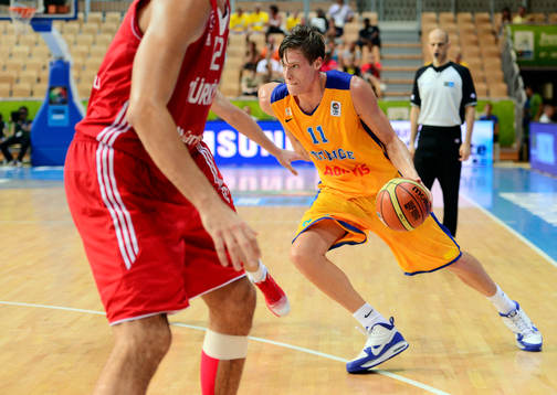Sveriges Jonas Jerebko i matchen mellan Sverige och Turkiet