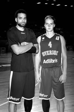Sveriges Jeffery Taylor och Ludvig Håkanson