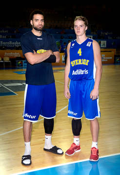 Sveriges Jeffery Taylor och Ludvig Håkanson