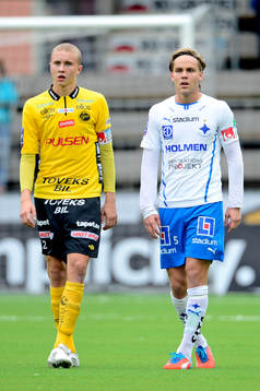 Elfsborgs Sebastian Holmén och Norrköpings Christoffer