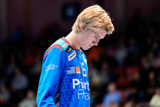 Redbergslids målvakt Tobias Thulin deppar