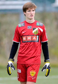 Häckens målvakt Teodor Söderberg