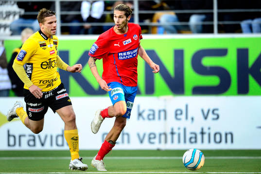 Elfsborgs Anders Svensson och Helsingborgs Daniel Nordmark
