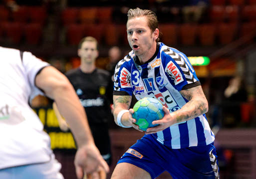 Skövdes Rasmus Wremer med bollen