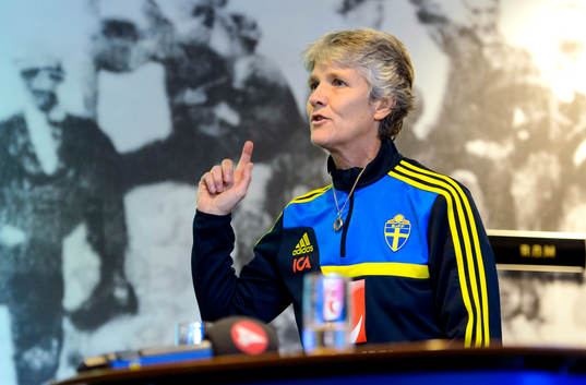 Sveriges förbundskapten Pia Sundhage