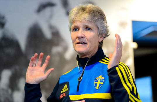 Sveriges förbundskapten Pia Sundhage
