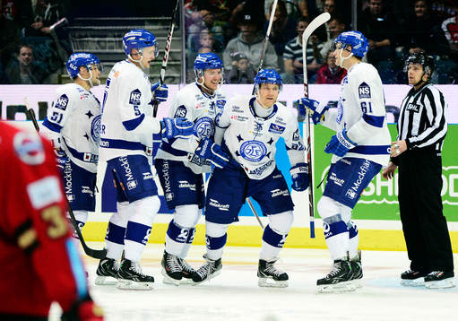 Leksands Jens Bergenström jublar